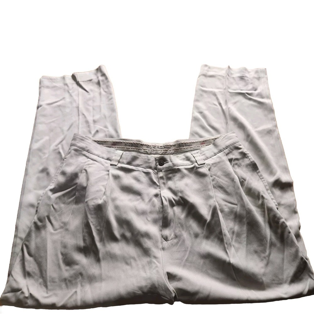 Tommy Bahama Men's 38x30 Pants 100% Silk Gold Wheat